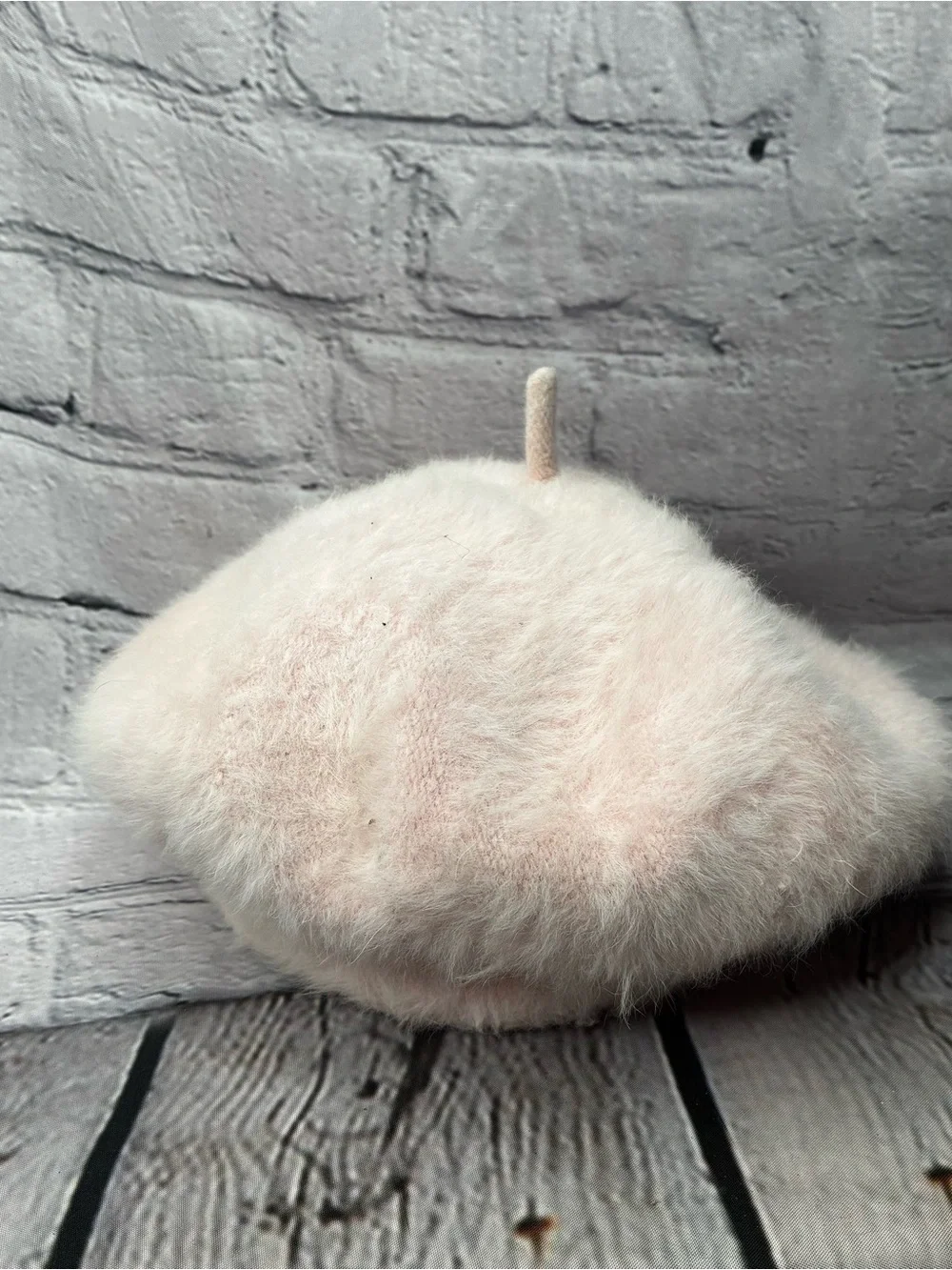 5/$20 Girls Youth Coquette Baby Pink Faux Wool Beret Winter Chic Old Money Cap‎